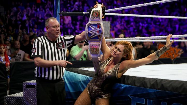 Becky vs Charlotte-The Champ